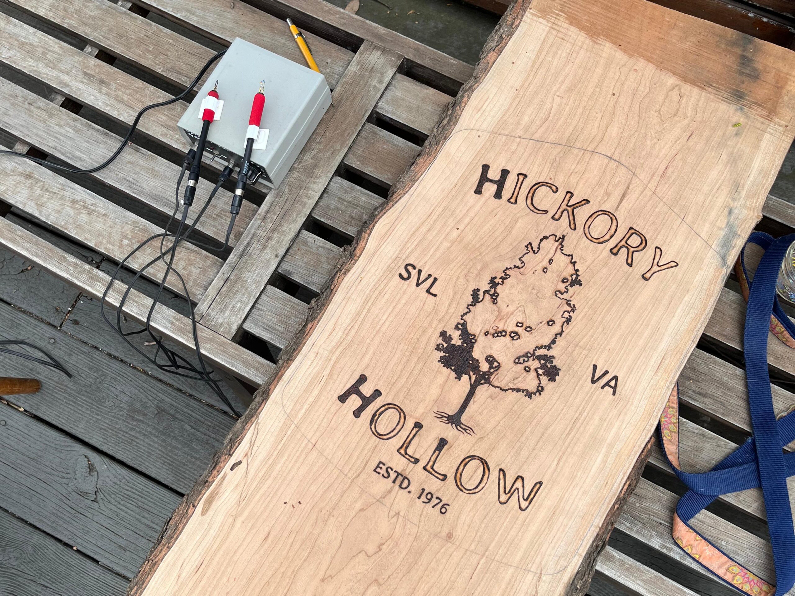 Custom farm sign for residence in Scottsville